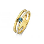 Pigou - Bague - Or Jaune, topaze & Diamants