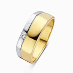 Pigou - Bague - Or Jaune & Blanc - Homme