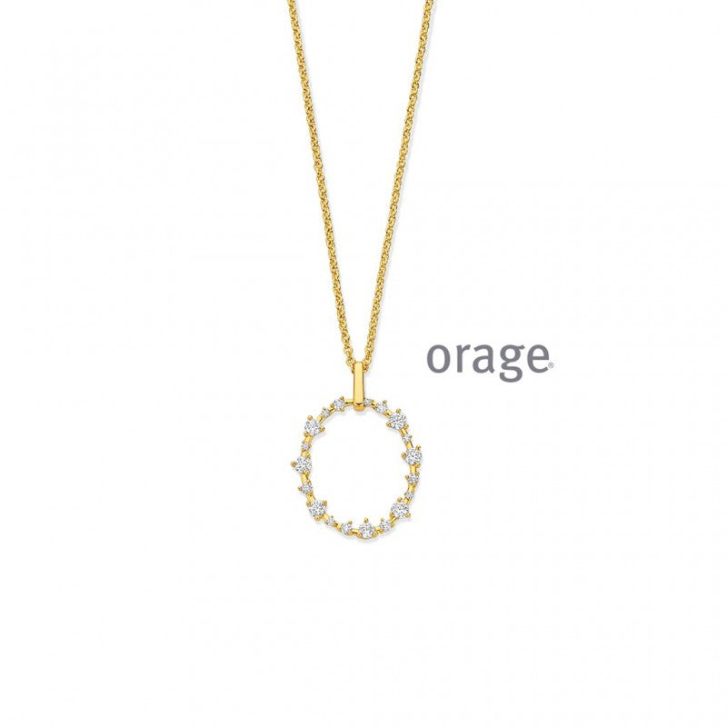 Collier argent  Orage K6902