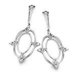 J&A 1970 - Boucles d'Oreilles - Or Blanc & Diamants