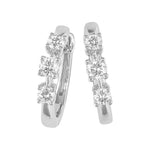 J&A 1970 - Boucles d'Oreilles - Or Blanc & Diamants