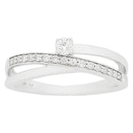 J&A 1970 - Bague - Or Blanc & Diamants