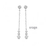 Orage - Boucles d'oreilles - Argent & Diamant Lab