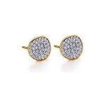LeCarré - Boucles d'Oreilles - Or Jaune & Diamants