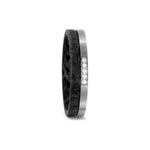 Titan Factory - Bague Titane, Carbone & Diamants