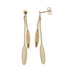 Beheyt - Boucles d'oreilles - Or Jaune & Nacre