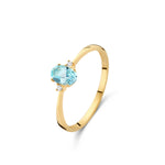 Beheyt - Bague - Or Jaune, Diamants & Topaze