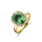 Beheyt - Bague - Or Jaune, Tourmaline & Diamants