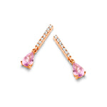 Beheyt - Boucles d'oreilles - Or Rose, Saphirs & Diamants