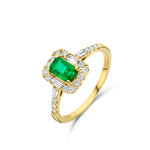 Beheyt - Bague - Or Jaune, Emeraude & Diamants