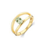 Beheyt - Bague - Or Jaune & Prasiolite