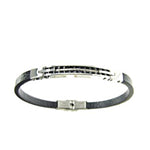 Cargo - Bracelet Acier & Simili Cuir