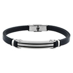 Cargo - Bracelet Acier & Simili Cuir