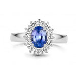 Pigou - Bague - Or Blanc, Saphir Ceylan & Diamants
