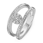 J&A 1970 - Bague - Or Blanc & Diamants
