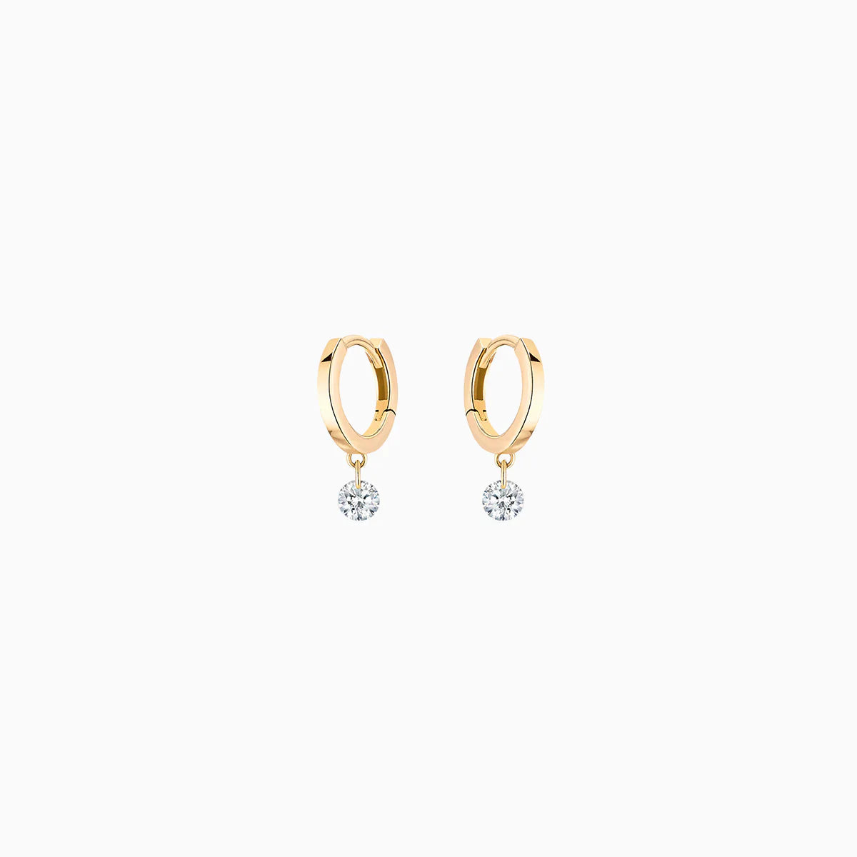 La Brune & La Blonde - Boucles d'oreilles - Or Jaune & Diamants