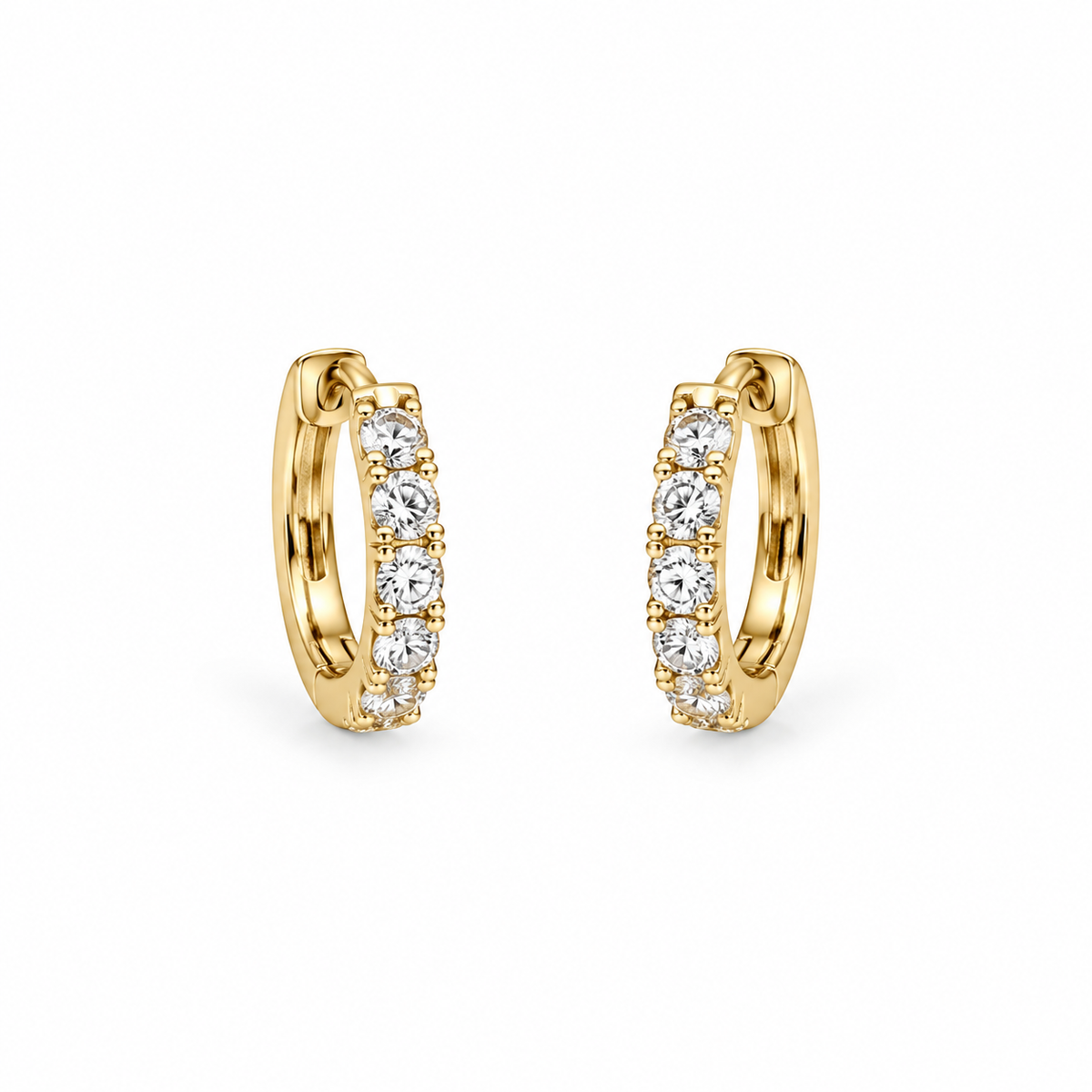 Athos - Boucles d'Oreilles - Or Jaune & Diamants