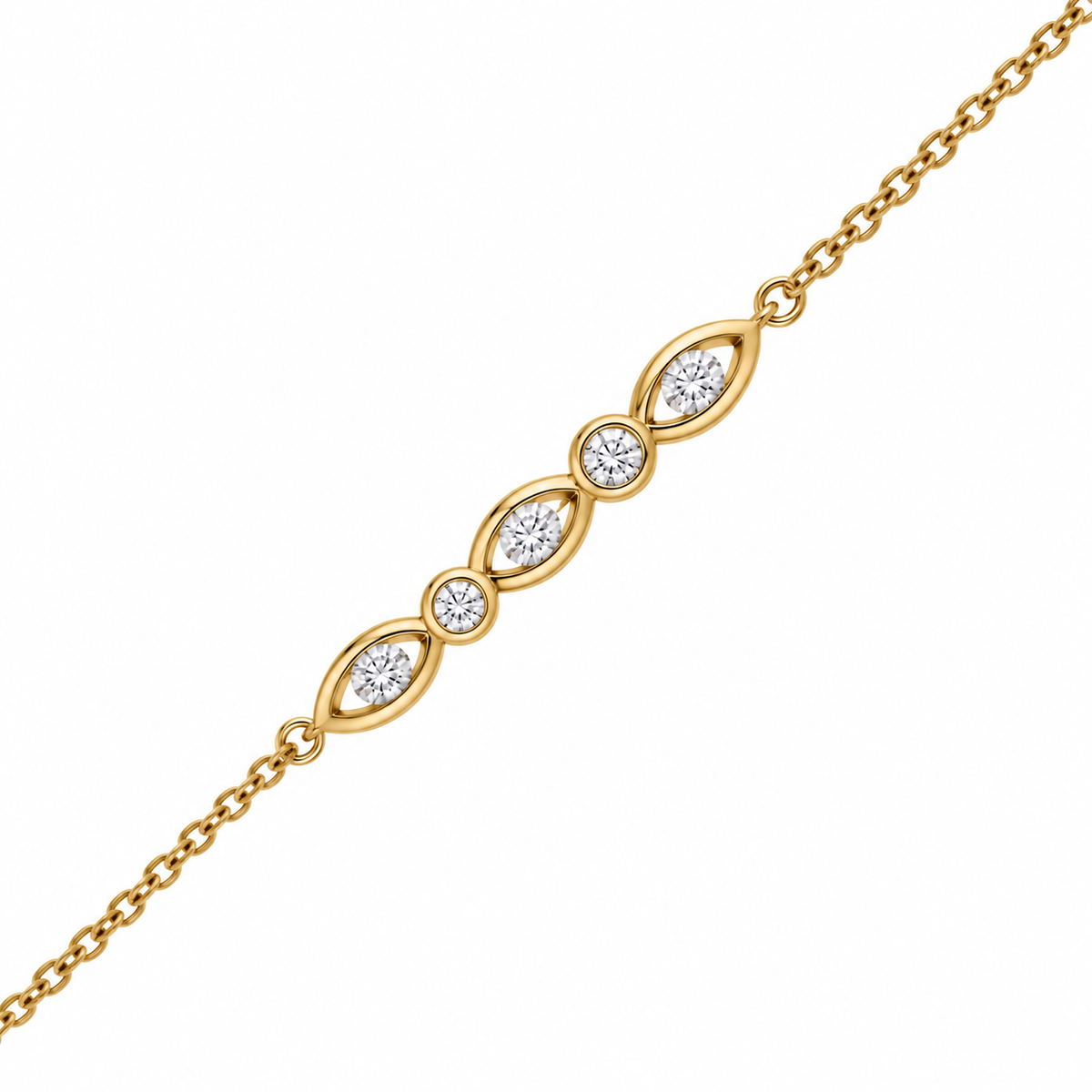 Beheyt - Bracelet - Or Jaune & Diamants