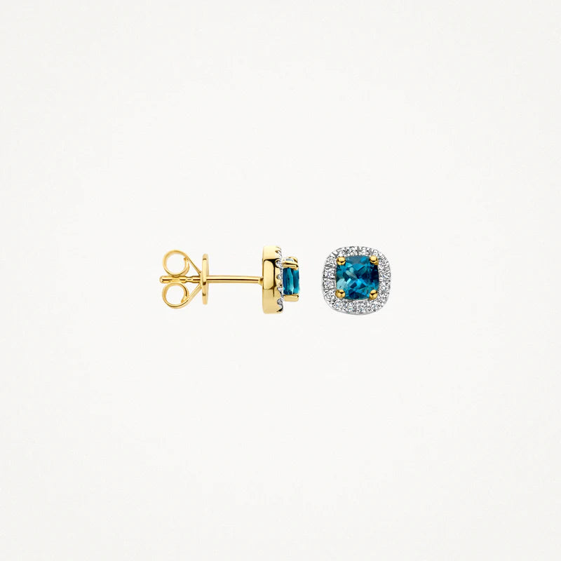Blush Diamonds - Boucles d'oreilles - Diamants & Topazes London