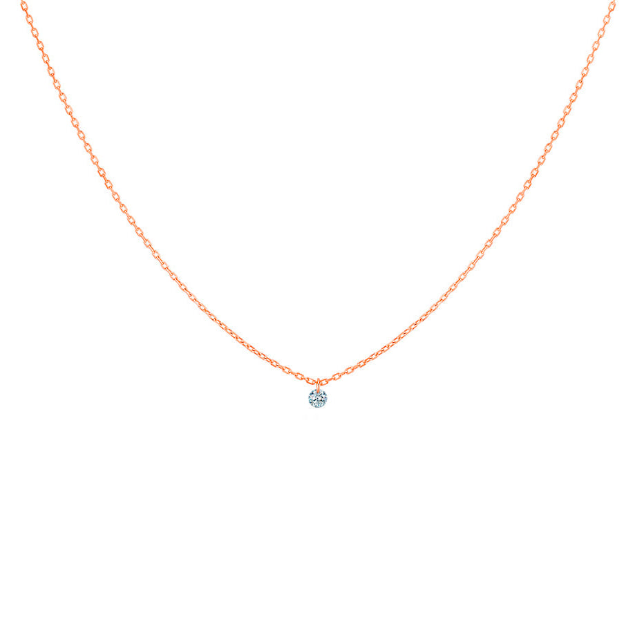 La Brune & La Blonde - Collier - Or Rose & Diamant