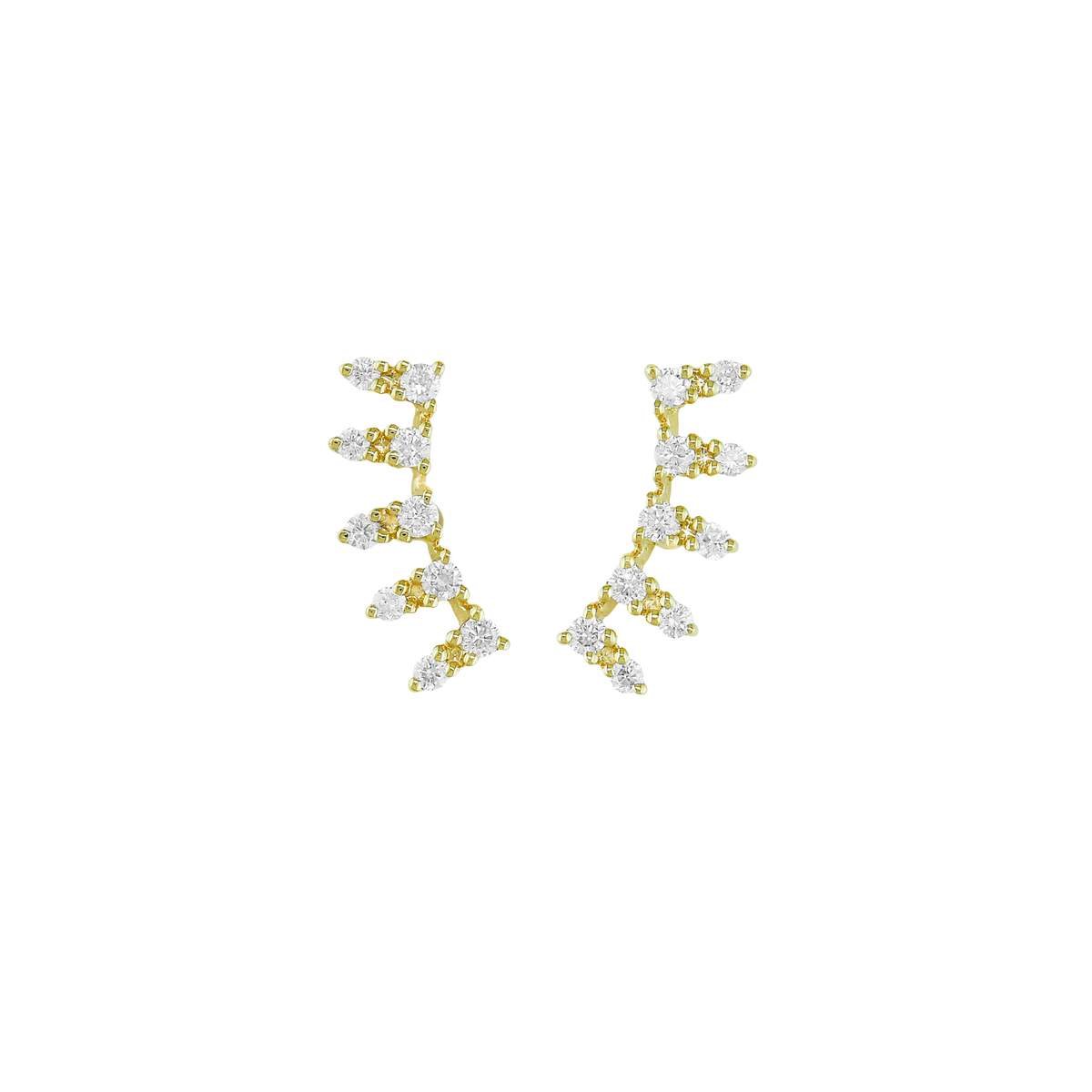 Athos - Boucles d'oreilles - Or jaune & diamants