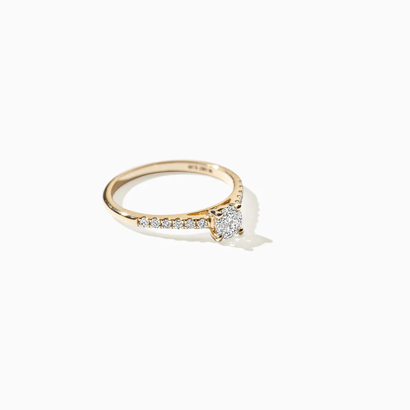 Blush Lab Diamonds - Bague - Solitaire accompagné