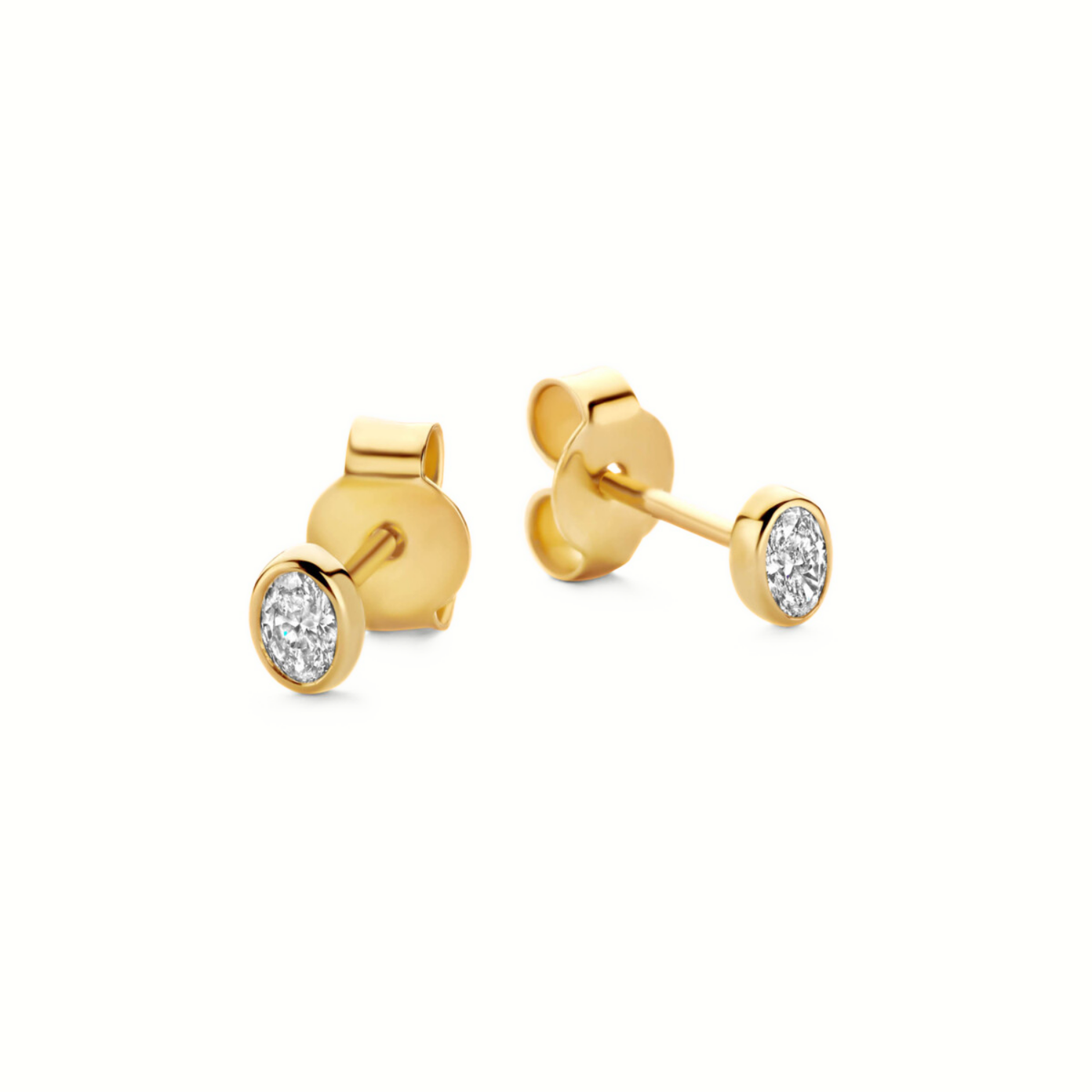 Mérité - Boucles d'oreilles - Or jaune & diamants Lab