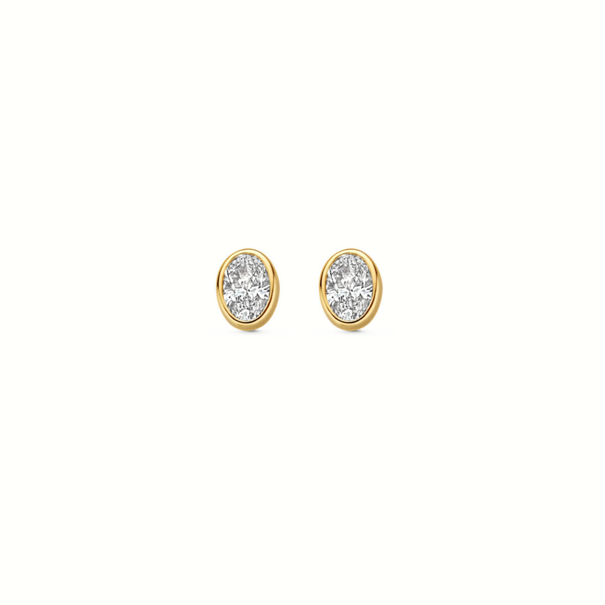 Mérité - Boucles d'oreilles - Or jaune & diamants Lab