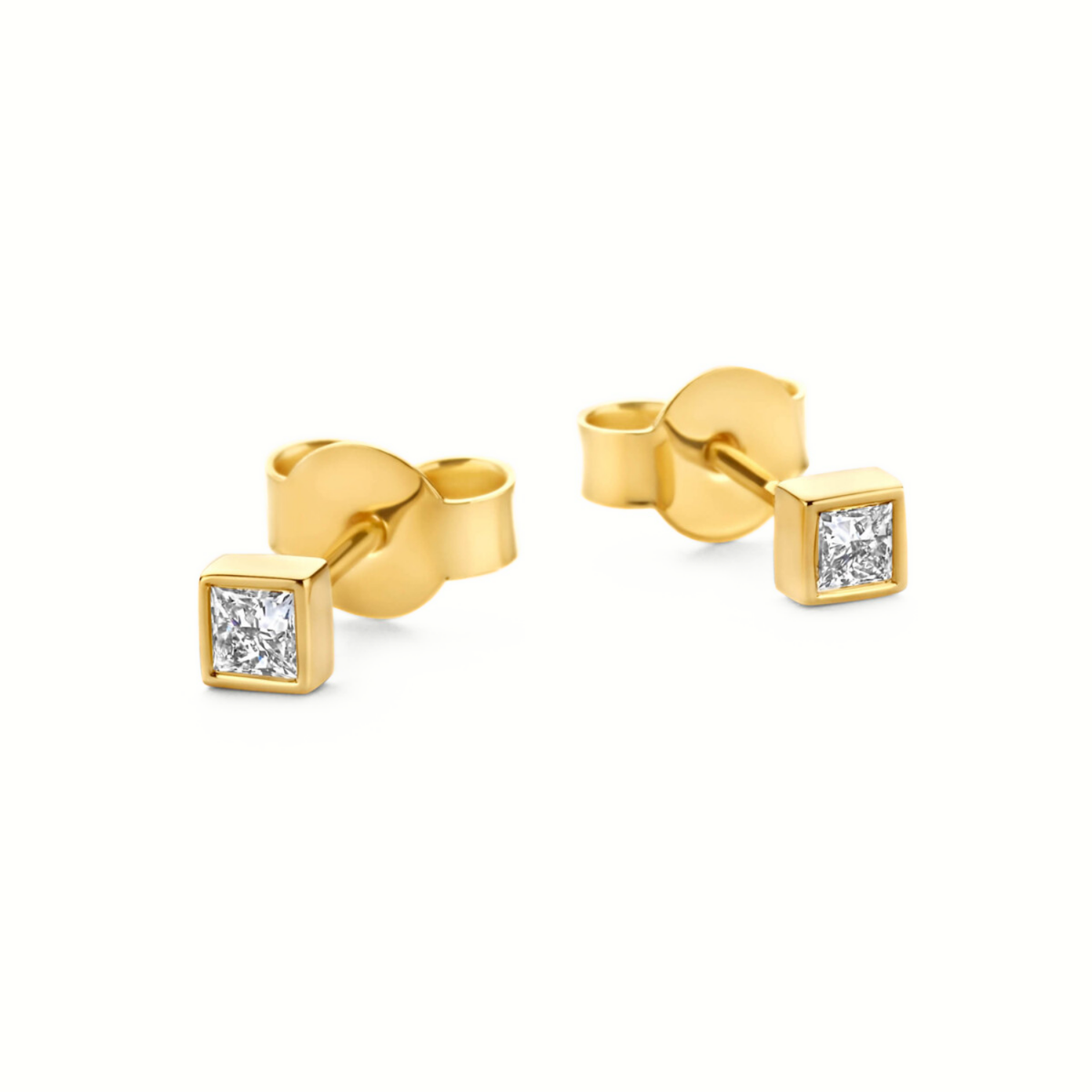 Mérité - Boucles d'oreilles - Or jaune & diamants Lab