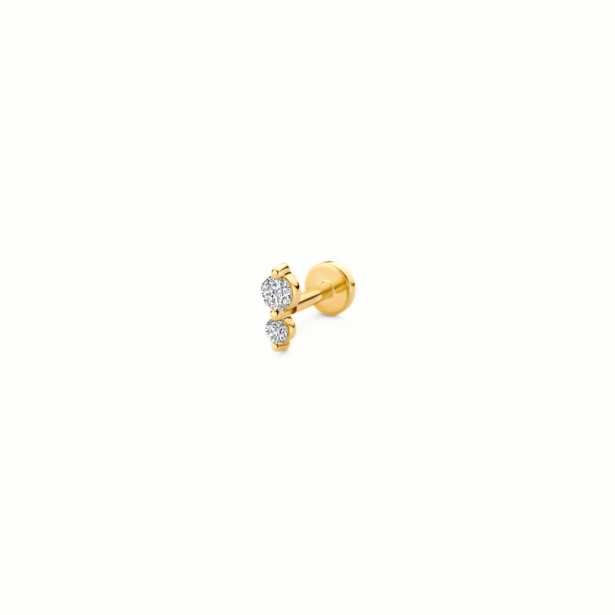 Mérité - Piercing - Or jaune & diamants Lab