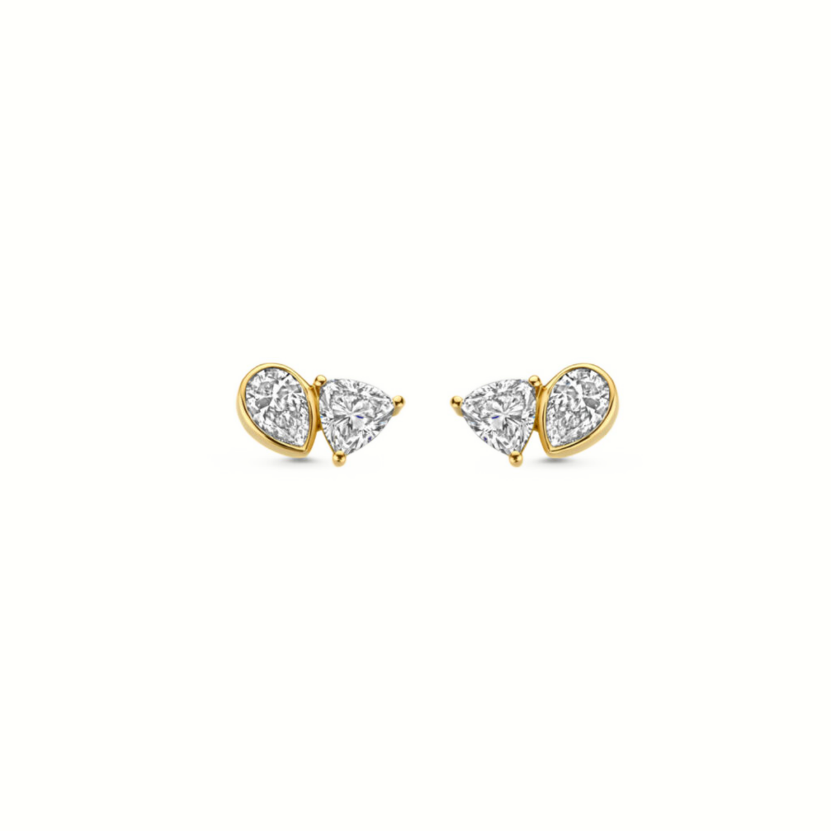 Mérité - Boucles d'oreilles - Or jaune & diamants Lab