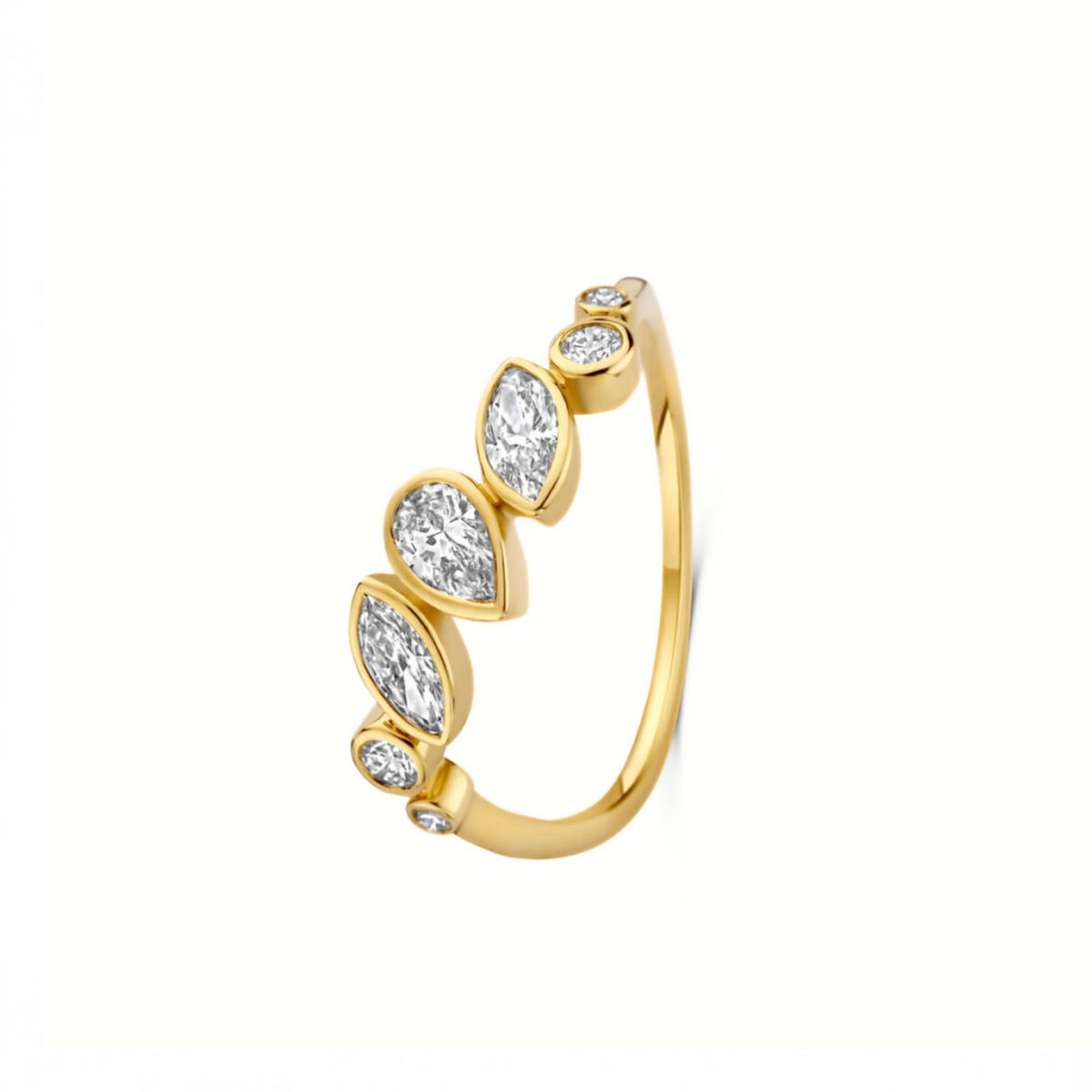 Mérité - Bague - Or jaune & diamants Lab