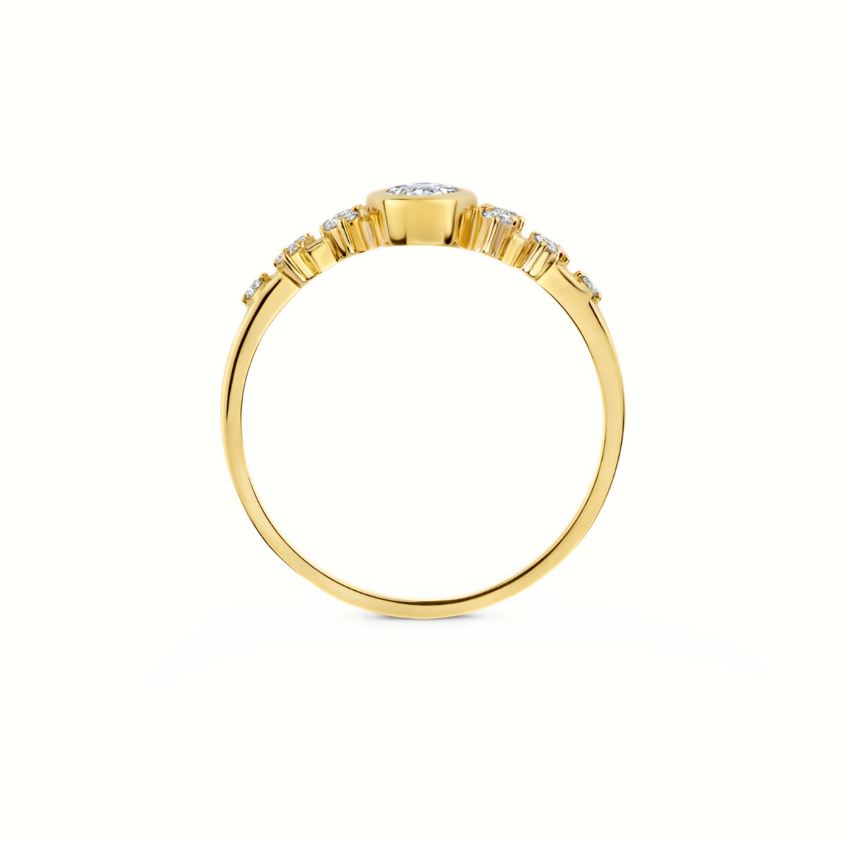 Mérité - Bague - Or jaune & diamants Lab