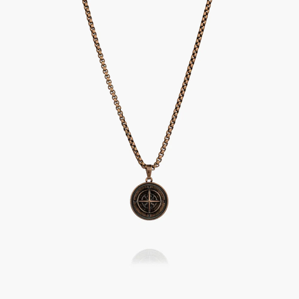 Pig & Hen - Collier Acier - Compass Rose