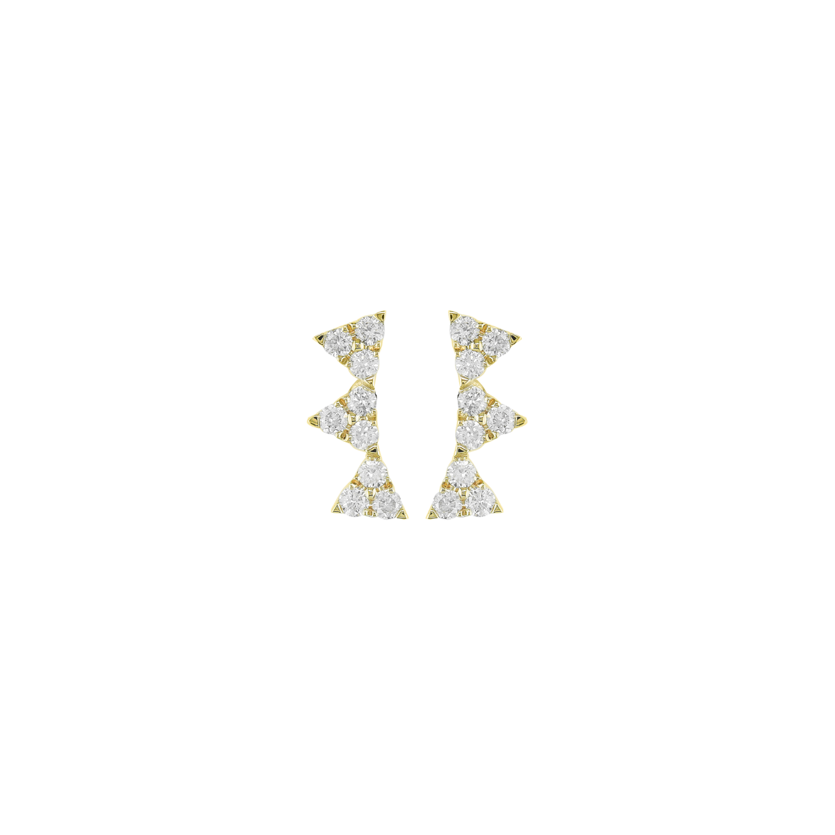 Athos – Boucles d'oreilles – Or jaune & diamants