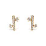 Athos – Boucles d'oreilles – Or jaune & diamants