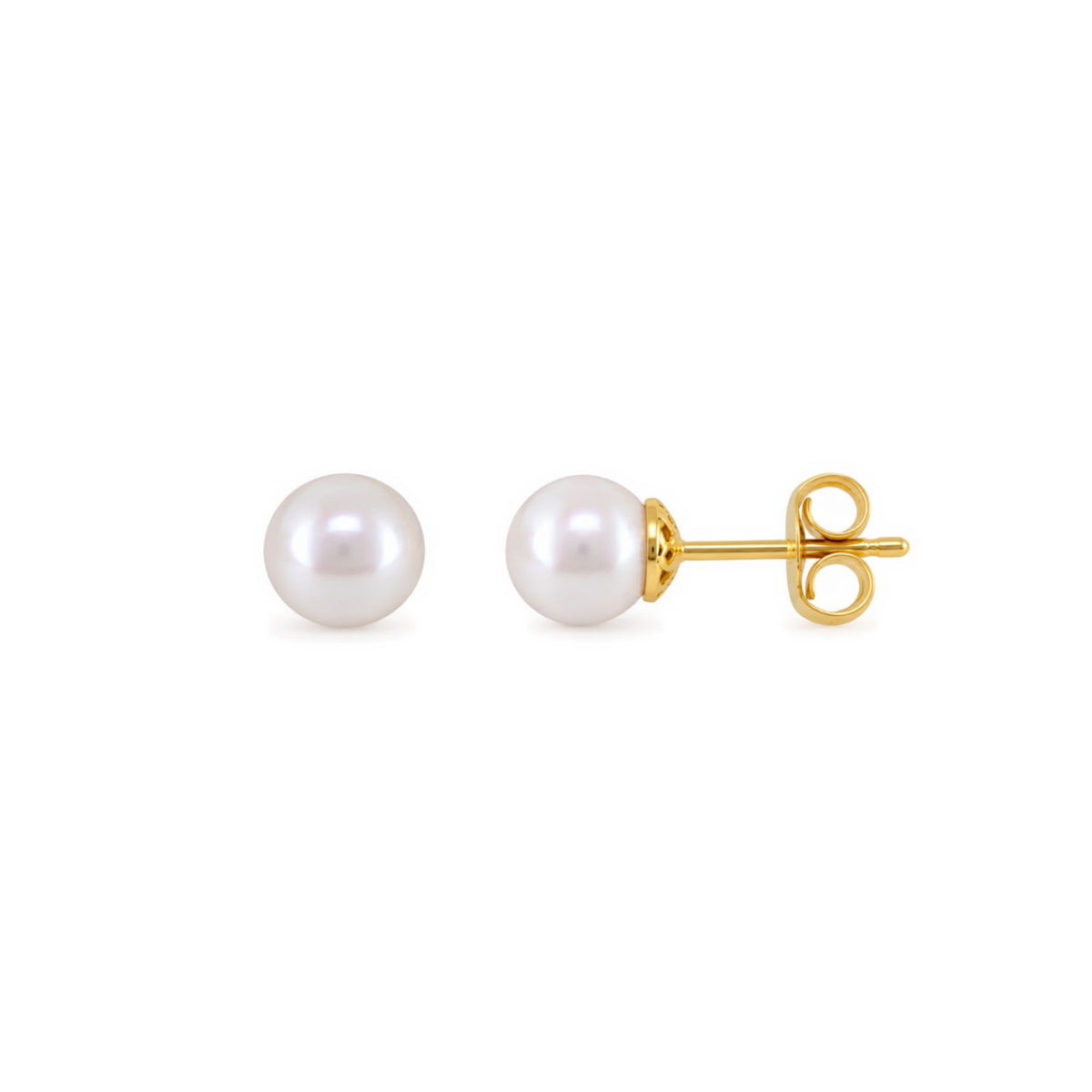 Athos – Boucles d'oreilles – Or jaune – Perle
