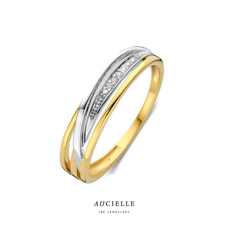 Aucielle – Bague – Or Bicolore & Diamants