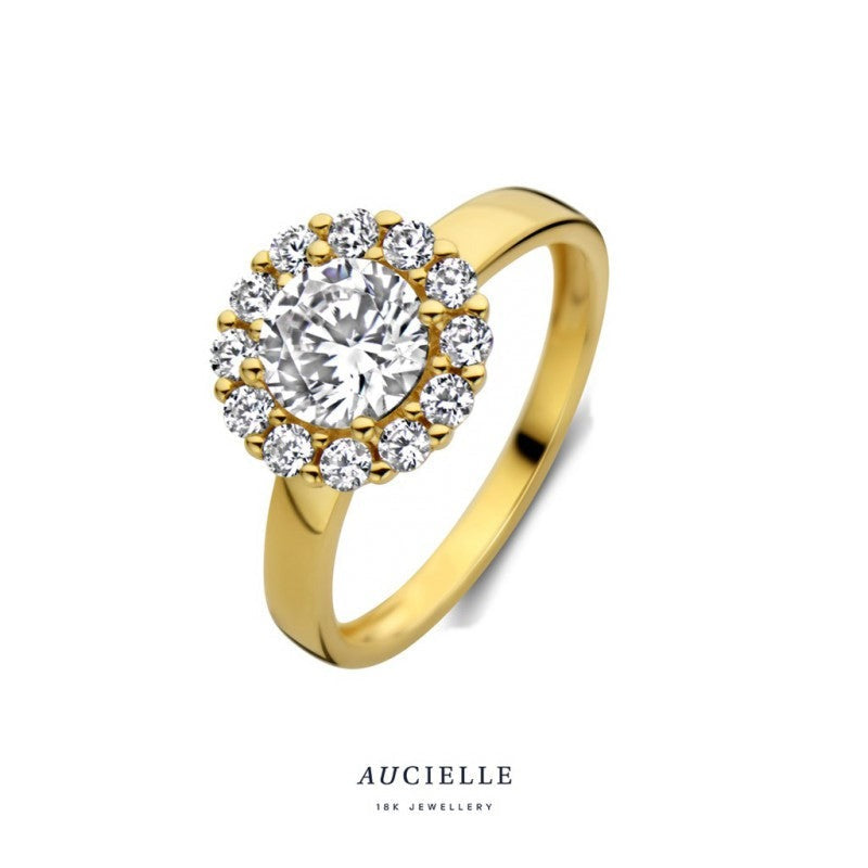 Aucielle – Bague – Or Jaune & Zirconium