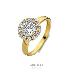 Aucielle – Bague – Or Jaune & Zirconium