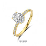 Aucielle – Bague – Or Jaune & Zirconium