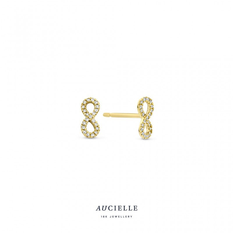 Aucielle – Boucles d'Oreilles – Or Jaune & diamants