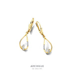 Aucielle – Boucles d'oreilles – Or jaune & zirconium