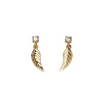 Aucielle – Boucles d'Oreilles – Or Jaune & Zirconium