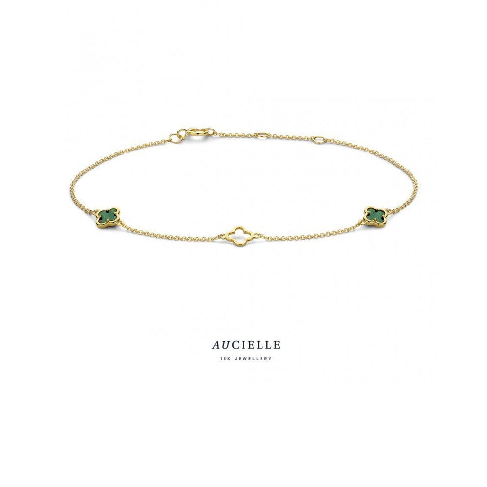 Aucielle – Bracelet – Or Jaune & Malachite