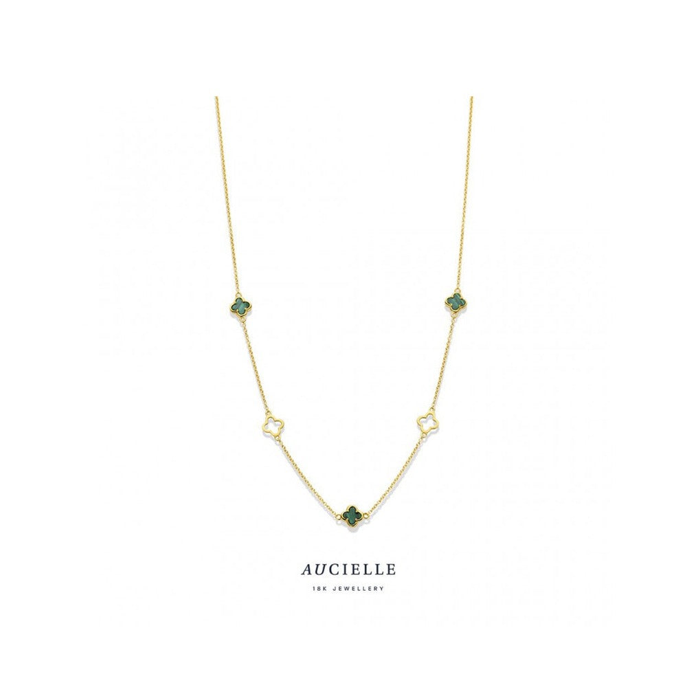 Aucielle – Collier – Or Jaune & Malachite