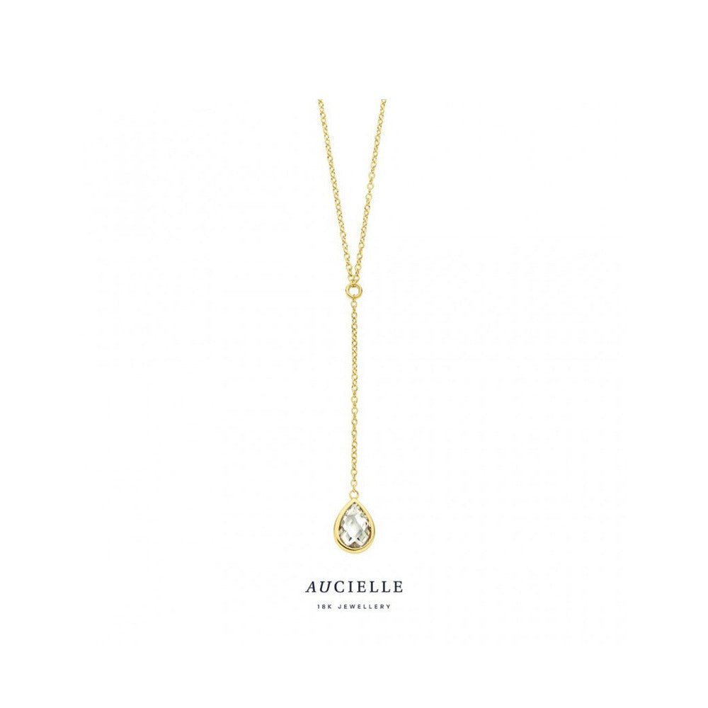 Aucielle – Collier – Or Jaune & Zirconium