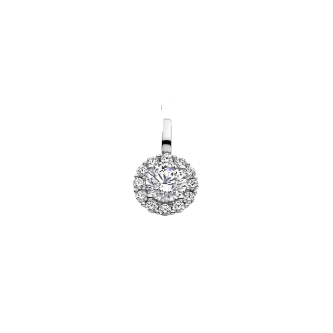 Aucielle – Pendentif – Or Blanc & Zirconium