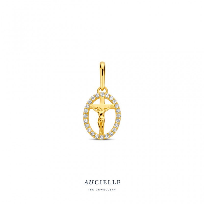 Aucielle – Pendentif – Or Jaune & zirconiums