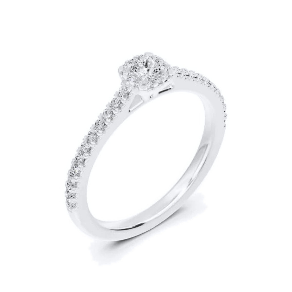 Aurum Adamas – Bague – Or blanc & diamants